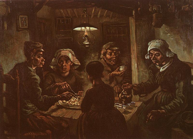 Vincent Van Gogh The Potato Eaters France oil painting art